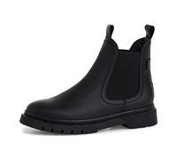 Tamaris Damen Chelsea Boots, Frauen Stiefeletten,Wechselfußbett,Comfort Lining,uebergangsstiefel,Schlupfstiefel,flach,Boots,Black,38 EU