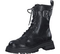 Tamaris Damen Combat Boots, Frauen Stiefeletten,halbstiefel,Kurzstiefel,uebergangsschuhe,uebergangsstiefel,schnürstiefel,boots,BLACK,38 EU