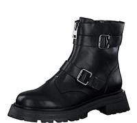 Bikerboots TAMARIS Gr. 39, schwarz Damen Schuhe Reißverschlussstiefeletten mit trendigen Zierschnallen (95014458-39)