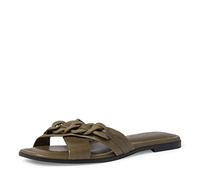 Tamaris Damen 1-1-27101-28 Flache Sandale, Dark Olive, 41 EU