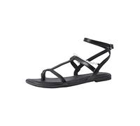Tamaris Damen 1-1-28155-38 Flache Sandale, Black, 39 EU