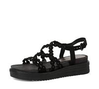 Tamaris 1-1-28253-28/001 BLACK Keilsandaletten FS 2022 für Damen, schwarz, Größe 40 EU