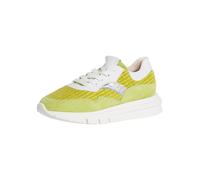 Tamaris 23785-42 Lime (Grün) (gelb) - sportlicher Schnürschuh - Damenschuhe Sneaker, Gelb, leder/textil/synthetik für Damen, grün, Gr. 37 EU