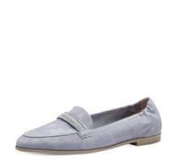 Tamaris Damen Slipper Leder Blockabsatz; LIGHT BLUE/blau; 38 EU