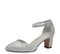 Tamaris Damen 1-24432-41 Spangenpumps Spangenpumps, Silver Glam, 43