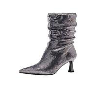 Tamaris Damen 1-25055-41 Stiefelette Stiefelette, PEWTER, 38