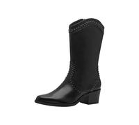 Tamaris Damen Absatzstiefelette bequem; BLACK, EU 38