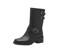 Tamaris Damen-Stiefelette 1-25390-43 Elegante Blockabsatz Schwarz Größe 38