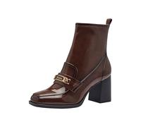 Tamaris Damen Absatzstiefelette Blockabsatz Vegan; COGNAC, EU 36