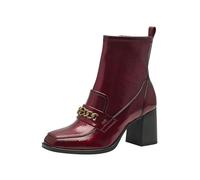 Tamaris Damen Absatzstiefelette Blockabsatz Vegan; MERLOT, EU 40