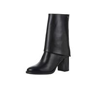 Tamaris Damen Absatzstiefelette Leder Blockabsatz bequem; BLACK, EU 38