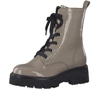 Tamaris Damen Ankle Boots, Frauen Stiefeletten,TOUCHit-Fußbett,Bootee,Booties,halbstiefel,Kurzstiefel,uebergangsschuhe,Taupe PATENT,41 EU