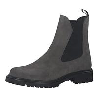 Tamaris Damen Leder Chelsea Boot grau