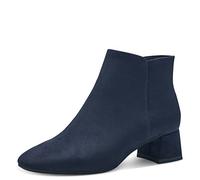 Tamaris Damen Ankle Boots, Frauen Stiefeletten,uebergangsschuhe,uebergangsstiefel,knöchelhoch,reißverschluss,Boots,Stiefel,Navy,36 EU