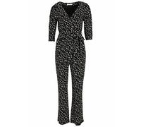 Tamaris Damen AOP Gewickelter Jumpsuit ANJO Schwarz 42