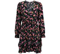 Tamaris Damen AOP Kurzes Boho Kleid AMAVIDA Schwarz 40