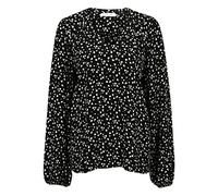 Tamaris Damen AOP V-Ausschnitt Bluse Ansbach Schwarz 44