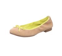Tamaris Damen-Ballerina Beige-Braun-Grün 40