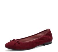 Tamaris Damen Ballerina flach, rot (Merlot Suede),37