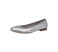 Tamaris Damen Ballerina Leder flach, metallic, 37 EU