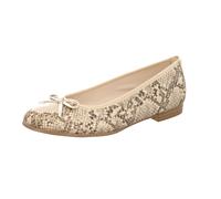 Ballerina TAMARIS, Damen, Gr. 39, beige snake, Lederimitat, Textil, Reptilienprägung, Schuhe Ballerina, Schlupfschuh, Frühlingsschuh, Businessschuh im Animal Look (58514752-39) beige snake