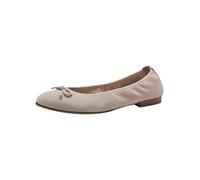 Tamaris Damen Ballerinas Leder, beige, 37 EU