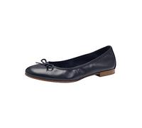 Tamaris Damen Ballerinas Leder, blau, 40 EU