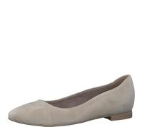 Tamaris Damen Ballerinas Leder Blockabsatz; Taupe/beige; 36 EU