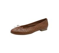 Tamaris Damen Ballerinas Leder, braun, 37 EU