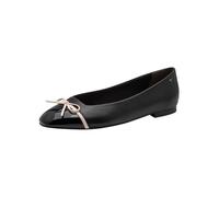 Tamaris Damen Ballerina M2213746 flach Leder und Synthetik Schwarz Größe 39