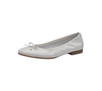 Tamaris Damen Ballerinas Leder, weiß, 38 EU