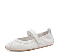 Tamaris Damen Ballerinas Leder, weiß, 38 EU