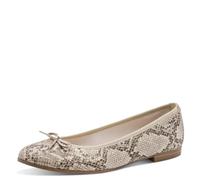 Tamaris Damen Ballerinas Textil, beige, 36 EU