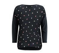 Tamaris Damen Bargen T-Shirt, Black Beauty Mini Paisley AOP, L EU