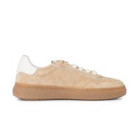 Tamaris Damen Beige Weiß Leder Fashion Stripe Schnürschuhe US 39
