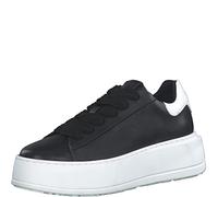 Tamaris Damen Bequemschuhe, Frauen Schnürschuhe,TOUCHit-Fußbett,lace-up Shoes,Low-tie,Komfortschuhe,Halbschuhe,bequem,Black Leather,41 EU