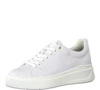 Tamaris Damen Bequemschuhe, Frauen Schnürschuhe,Wechselfußbett,schnürschuhe,schnürer,bequem,Schnuerschuhe,Schnuerer,White Uni,37 EU