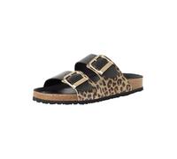 Damen-Pantolette BLACK/LEOPARD - Gr. - 40