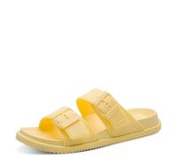 Tamaris Da.-Pantolette für Damen, gelb, Größe 37 EU
