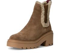 Winterboots TAMARIS Gr. 41, braun (braun kombiniert) Damen Schuhe Schlupfstiefeletten mit Anziehlasche, zwei Stretcheinsätze, zum Schlupfen (68709406-41)