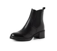 Tamaris Damen Boots Leder | 1-25015-47 - Reißverschluss, TOUCH-IT Fußbett, Blockabsatz 5 cm