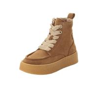 Tamaris Damen Boots Leder | 1-25200-47 - Reißverschluss & Schnürung, COMFORT-Lining, herausnehmbares Fußbett, flache Sohle