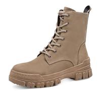 Tamaris Damen Boots Leder | 1-25212-47 - Schnürung & Reißverschluss, herausnehmbares Fußbett & TOUCH-IT Fußbett, flache Sohle