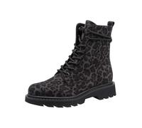 Tamaris Damen Boots Leder | 1-25219-45 - Reißverschluss & Schnürung, TOUCH-IT Fußbett, flache Sohle