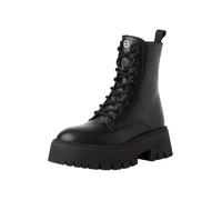 Tamaris Damen Boots Leder | 1-25228-43 - Schnürung & Reißverschluss, COMFORT-Lining + TOUCH-IT, Blockabsatz 6 cm