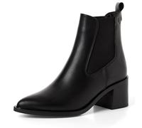 Tamaris Damen Boots Leder | 1-25301-45 - Pull-on, TOUCH-IT Fußbett, Blockabsatz 6 cm