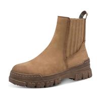 Tamaris Damen Boots Leder | 1-25434-47 - Reißverschluss, herausnehmbares Fußbett & TOUCH-IT Fußbett, flache Sohle