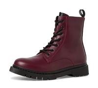 Tamaris Damen Boots Leder | 1-25269-41 - Schnürung & Reißverschluss, COMFORT-Lining, herausnehmbares Fußbett, flache Sohle