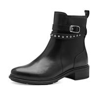 Tamaris Damen Boots Leder Blockabsatz; BLACK/schwarz; 37 EU