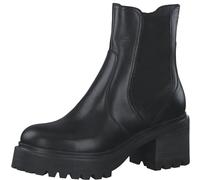 Tamaris Damen Boots Leder Blockabsatz gefüttert Winter; BLACK LEATHER/schwarz; 36